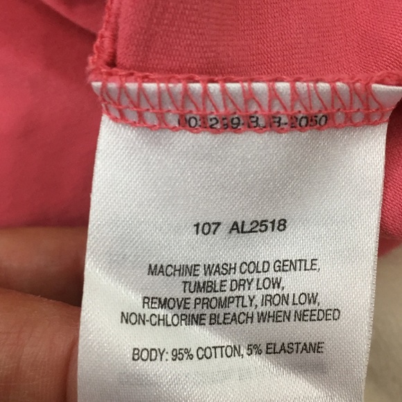 Columbia Basic Tee In Soft Coral/Pink Size XL - Picture 4 of 6