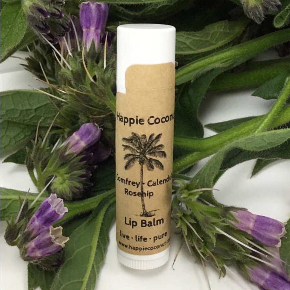 Comfrey Calendula Lip Balm infused with Rosehip
