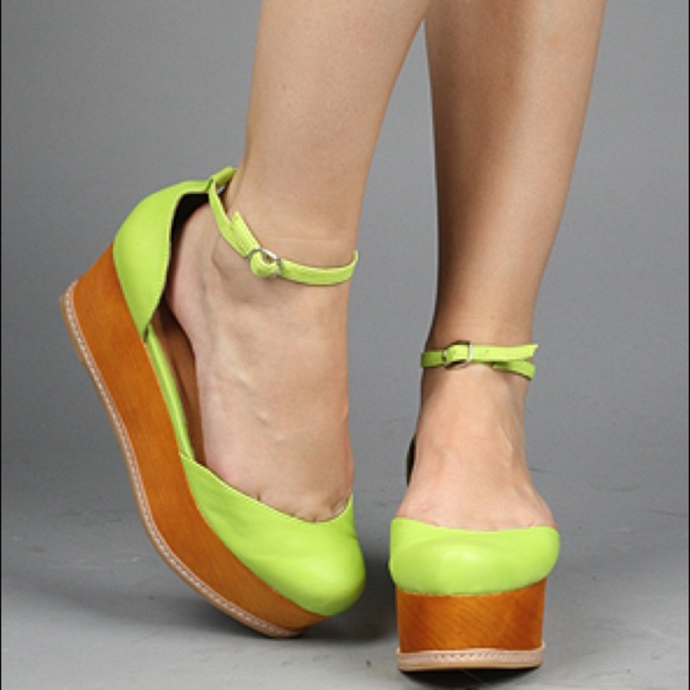 Jeffrey Campbell Suebee Wooden Flatforms
