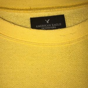 Cropped yellow sweater