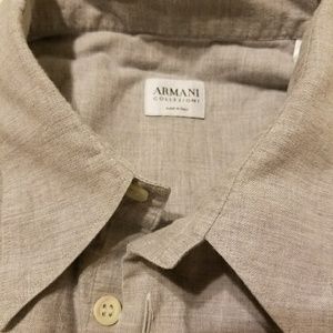 Grey Armani collezioni business shirt