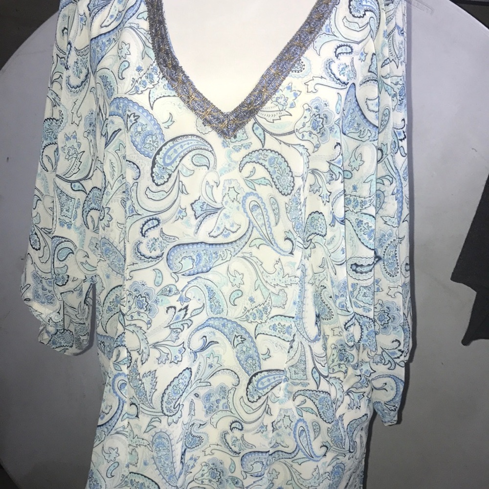 Blue passel print