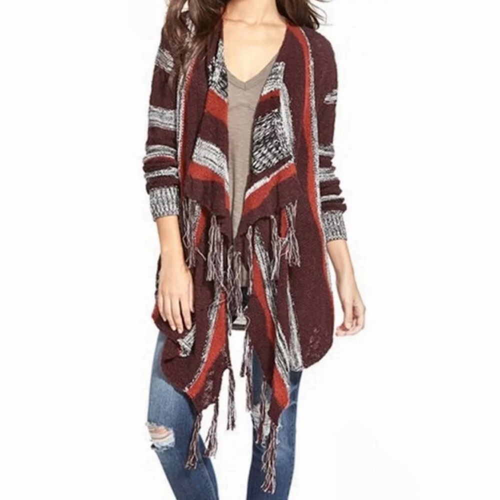 ๐HP 9/28๐ Fringed Open Cardigan Sweater! NEW! - Picture 2 of 3