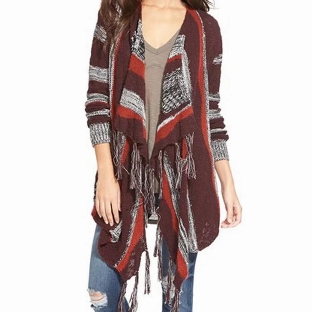 ๐HP 9/28๐ Fringed Open Cardigan Sweater! NEW! - Picture 3 of 3