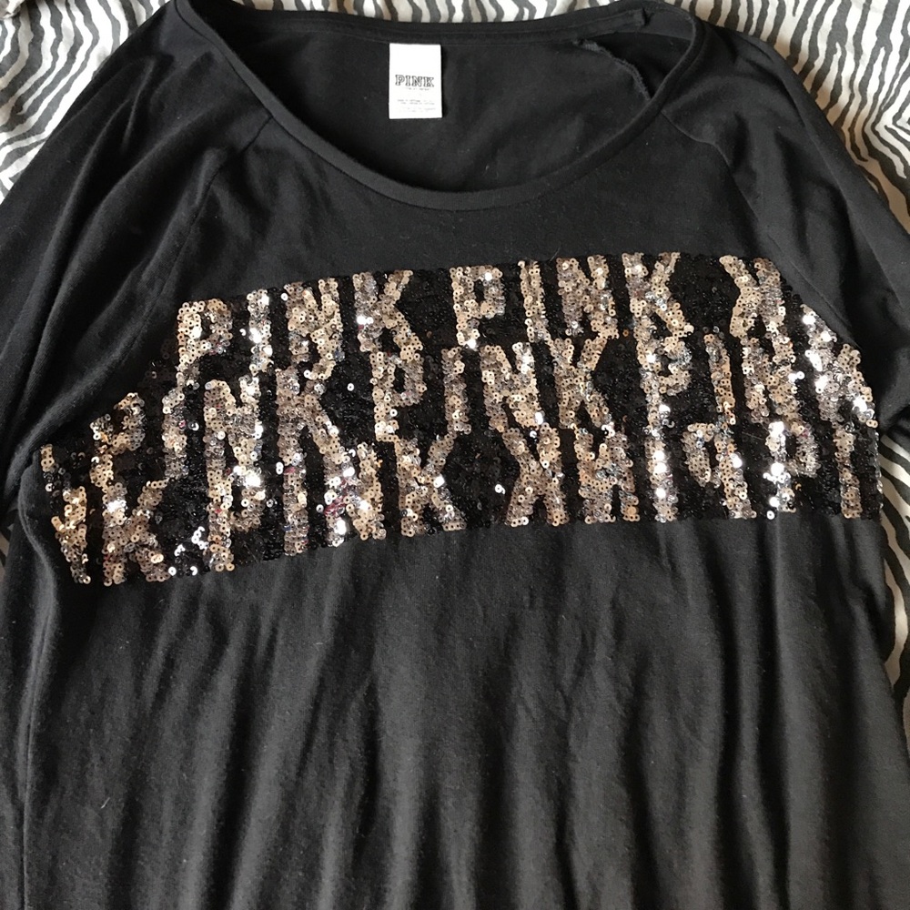 VS Pink sequin shirt
