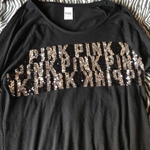 VS Pink sequin shirt