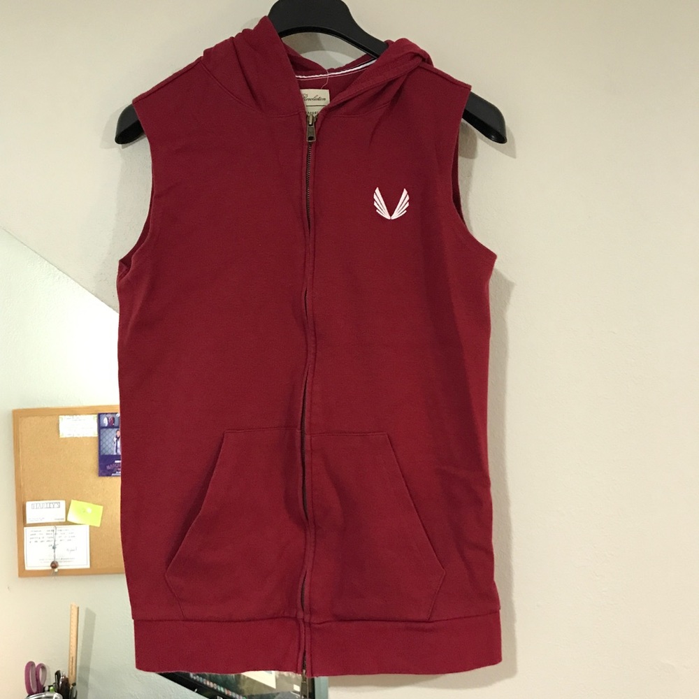 Aesthetic revolution sleeveless hoodie vest