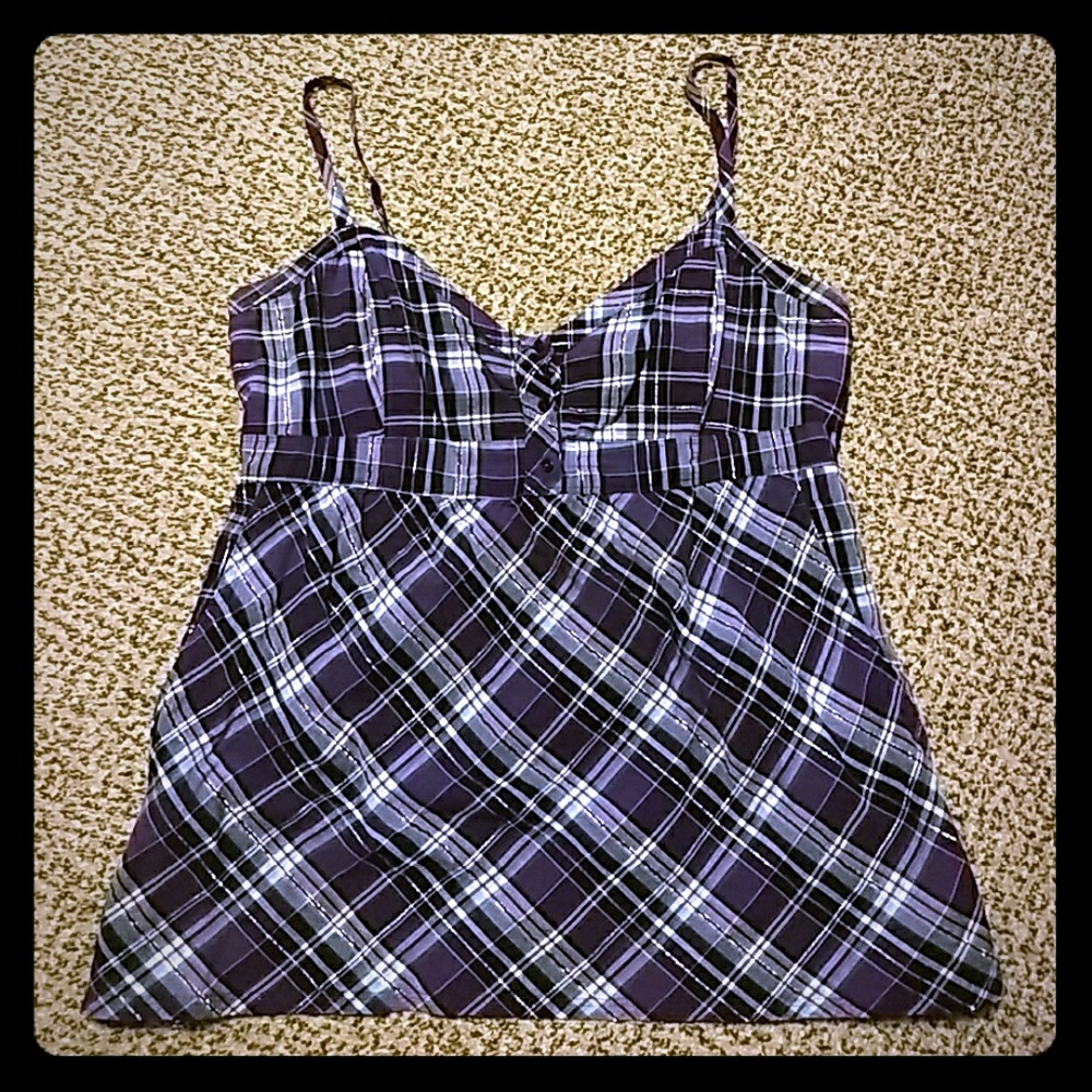 $ Sexy plaid tank $