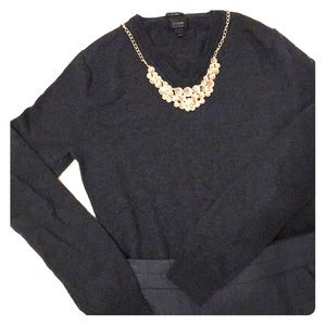 J Crew Merino Wool V Neck Sweater
