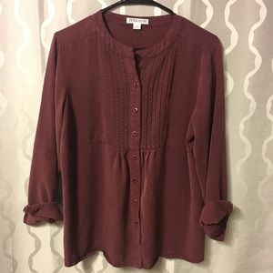 Pendleton Women's Burgundy Button Up Shirt