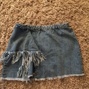 Brand new Zara jean skirt size large