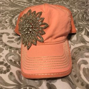 Olive and Pique Pink Bling Hat