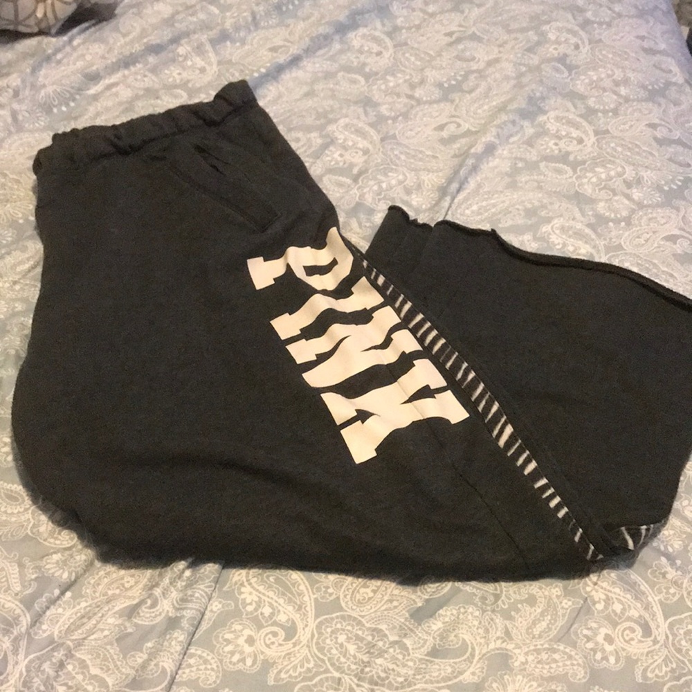 Victoria's Secret Pink sweatpants. Grey, size L