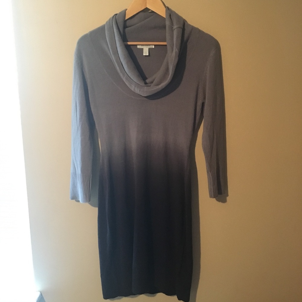 Dressbarn Women's Sweater Dress Cowl Neck Medium