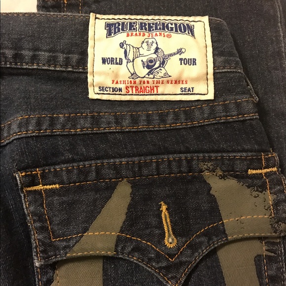 Men's True Religion dark wash jeans - Picture 2 of 7