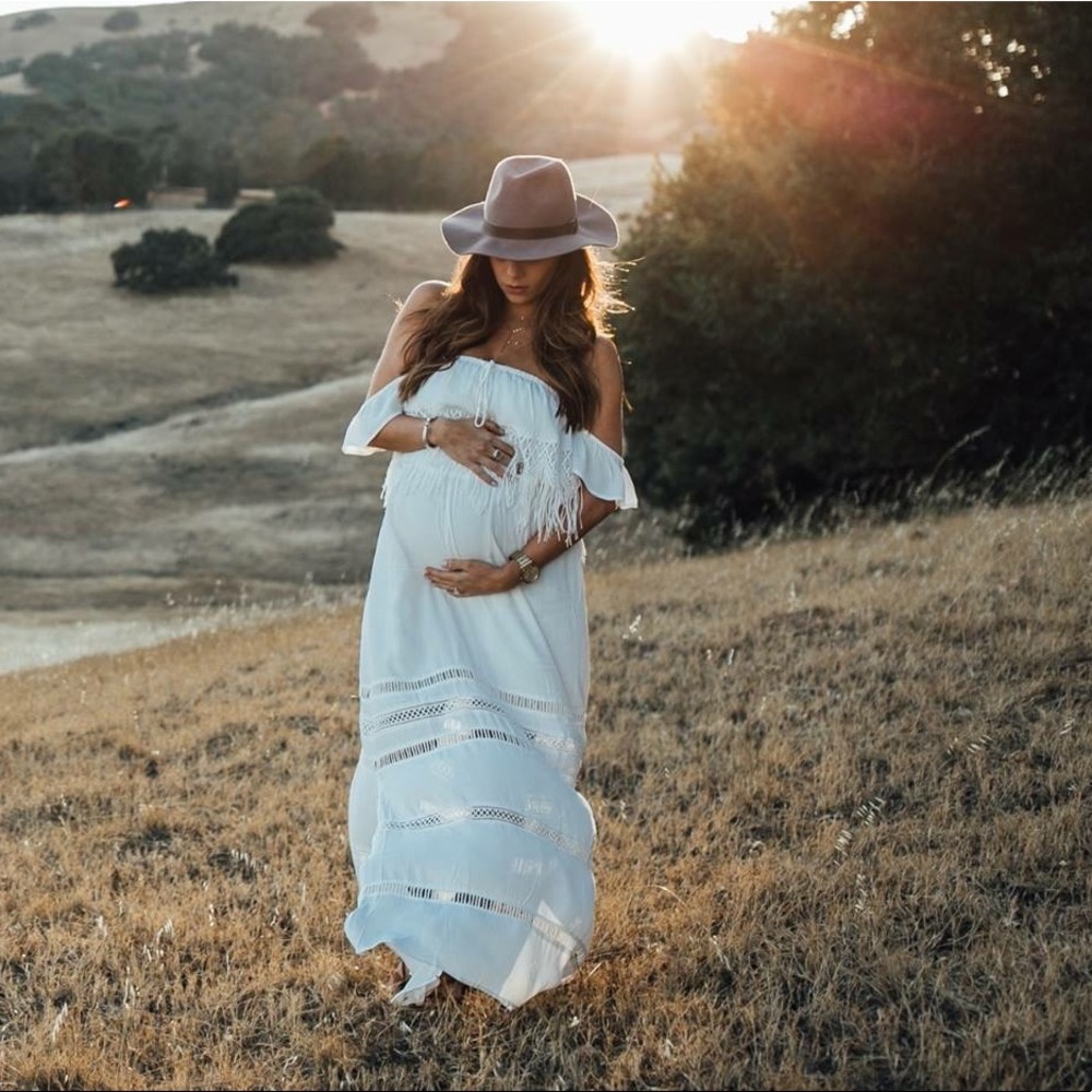 White off the shoulder dress
