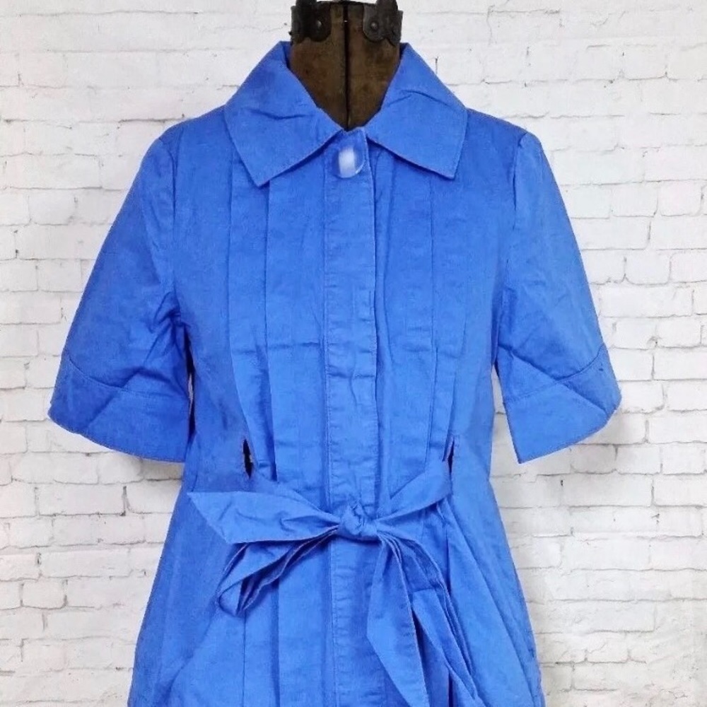 Anthropologie TULLE Royal Blue Short Sleeve Jacket