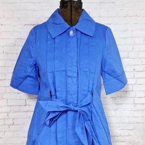 Anthropologie TULLE Royal Blue Short Sleeve Jacket