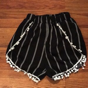 Striped festival shorts