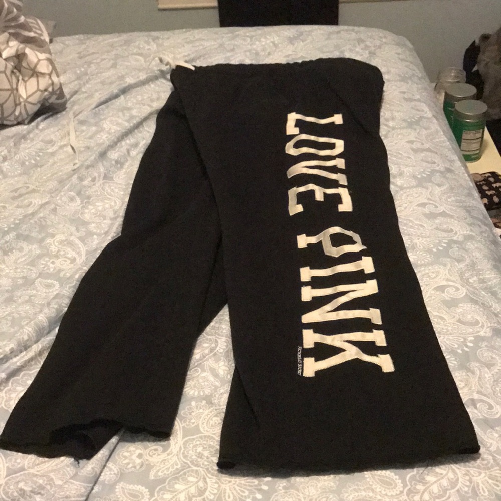 Victoria's Secret Pink boyfriend pants.