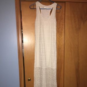 Final Sale Lauren Conrad crochet maxi cream beige