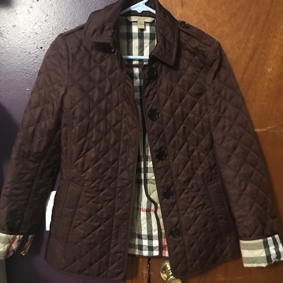 Burberry | Jackets & Coats | Burberry Quilted Button Trench Jacket ...