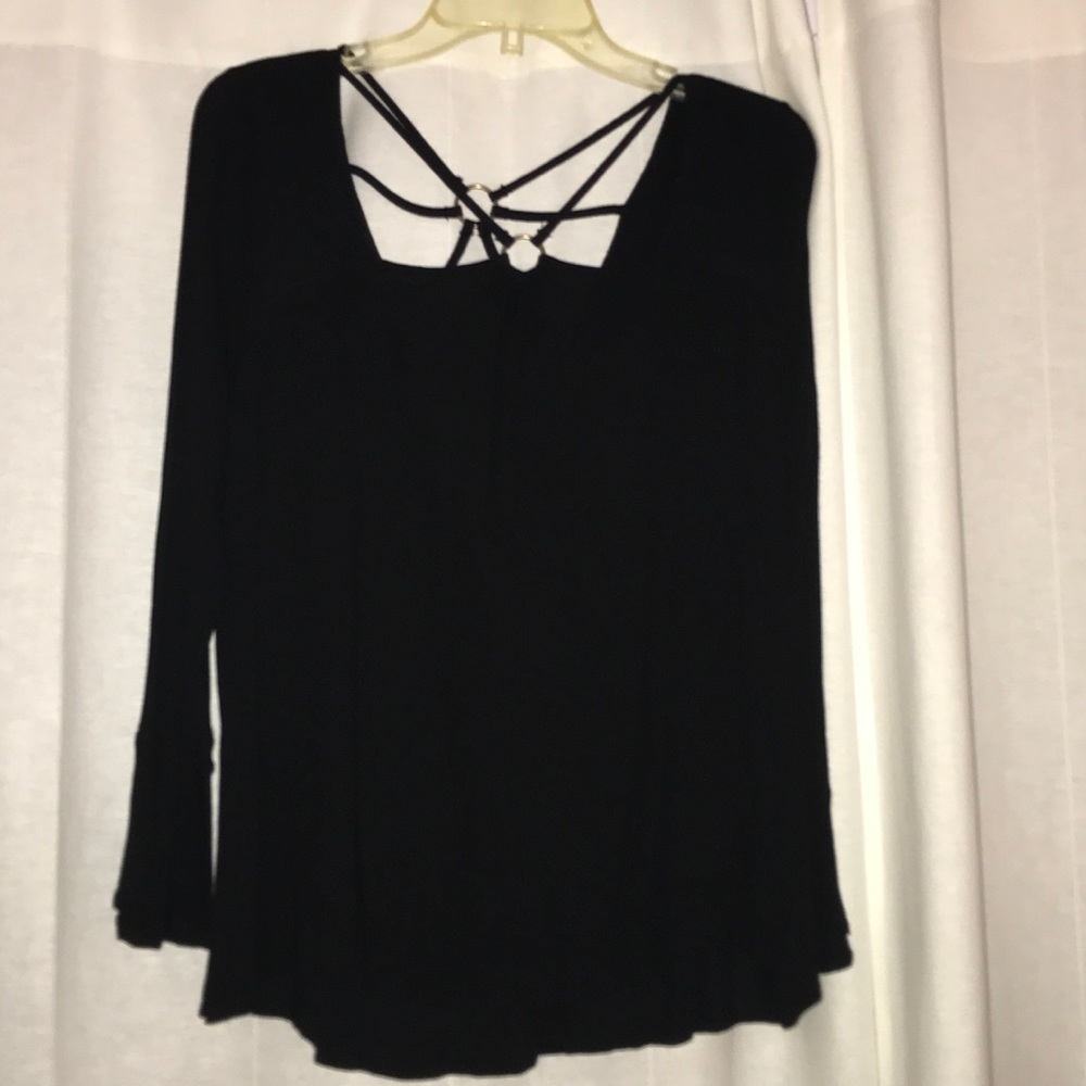 Cool black strappy top