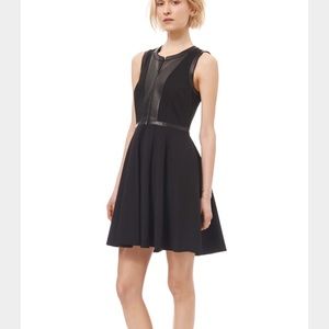 Rebecca Taylor Ponte with Leather Dress 0