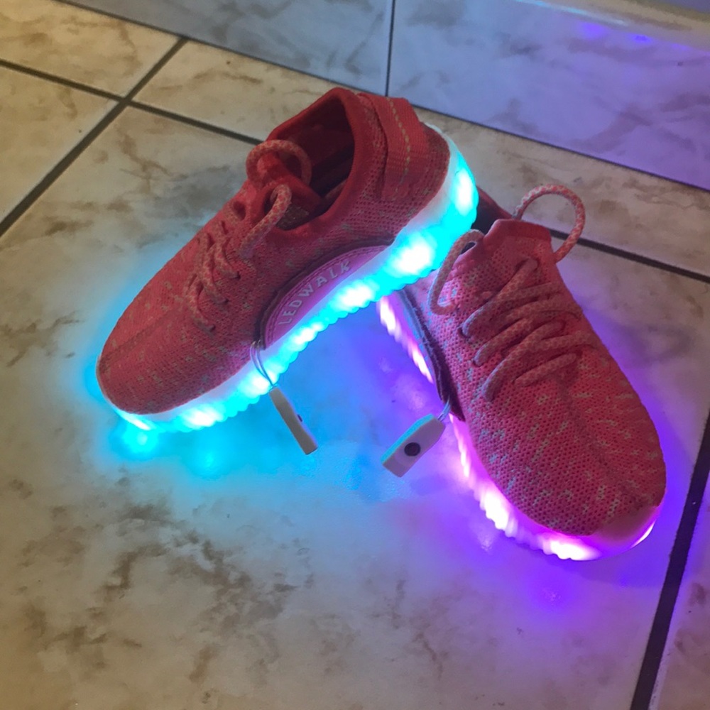 Pink LED Light Up Shoes