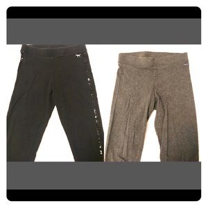 2 Pairs of VS PINK Cotton Leggings