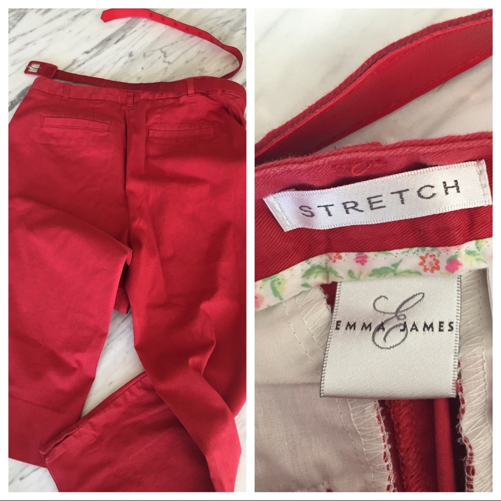 Emma James Stretch Pants w/ Belt
