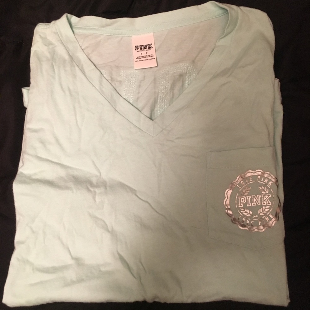 Pink V neck