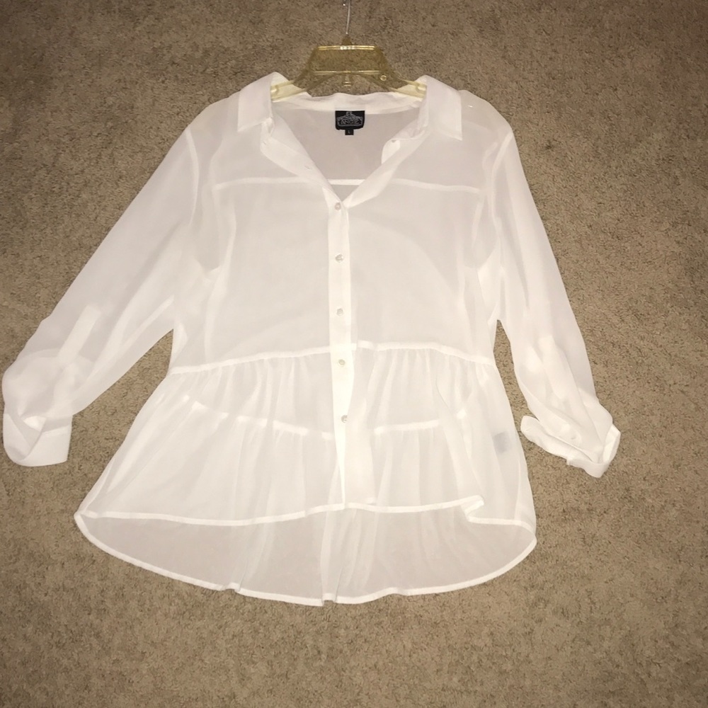 White button down