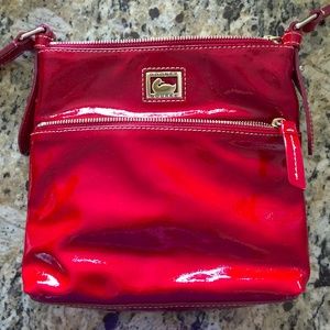 Red Patent Leather Letter Carrier Bag