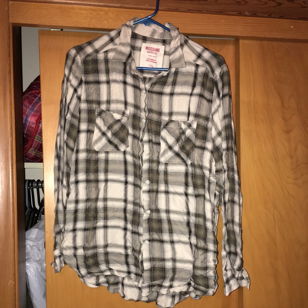 Mossimo boyfriend flannel plaid worn twice