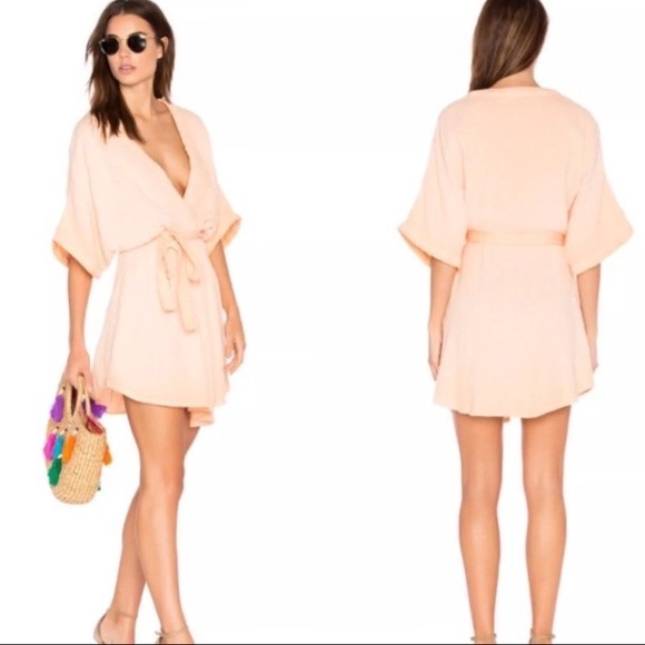 Free People Dresses & Skirts - FREE PEOPLE RIPPLE MINI WRAP DRESS