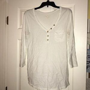 WHITE LILLY PULITZER 3/4 SHIRT