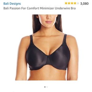*NEW* 36DDD BLACK Bali Bra