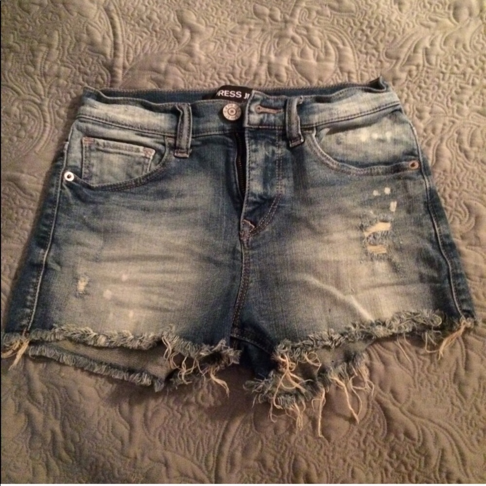 Express denim shorts
