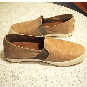 Frye Dylan Slip Cognac Loafers Size 8