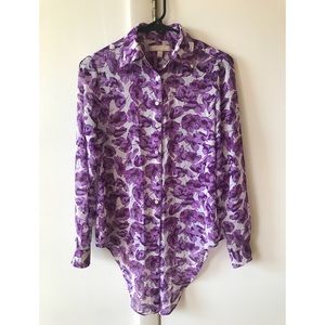 Banana Republic Floral Blouse (Size 0)
