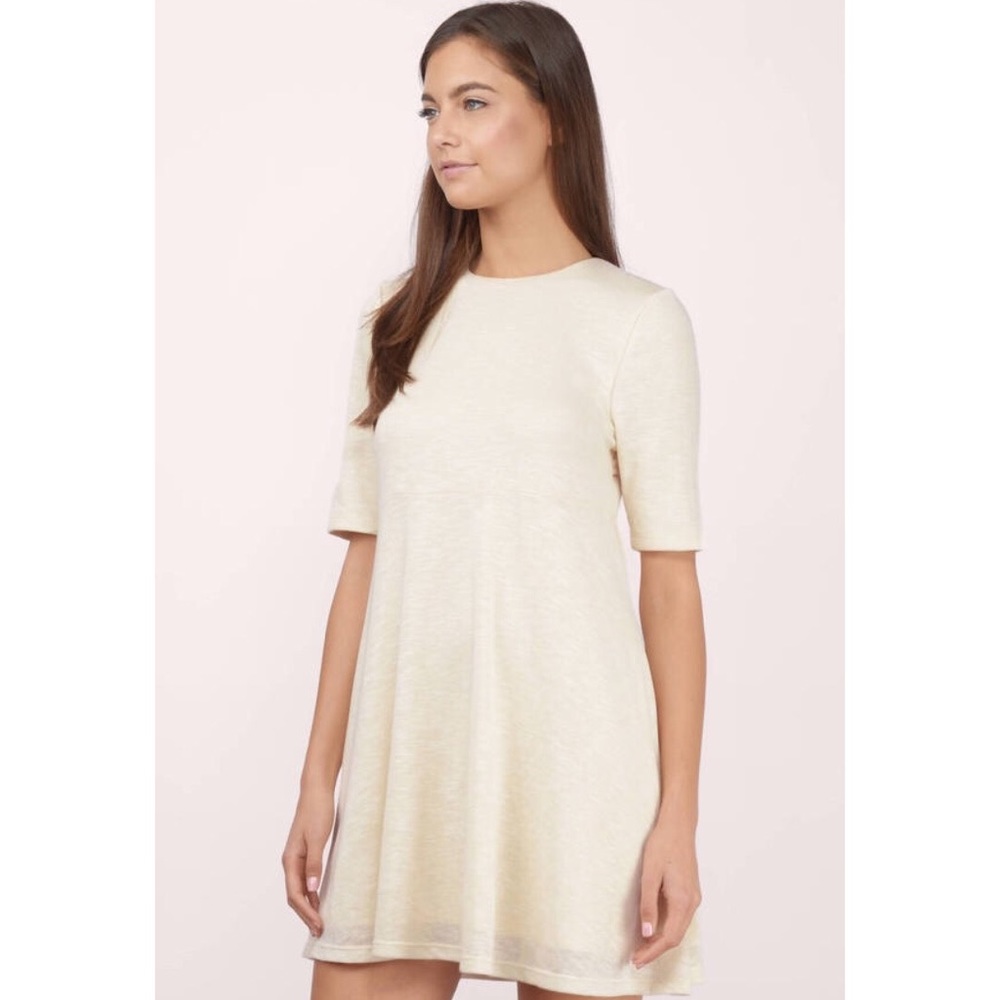 New ✨ Tobi Pure of Hearts Cream Swing A-Line Dress