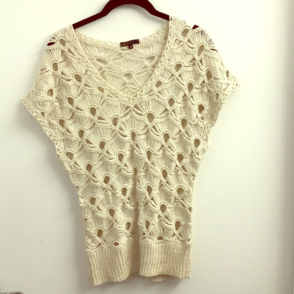 Boho chic knit sweater