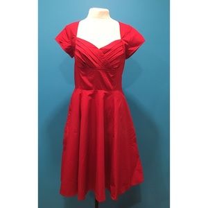 Red eShakti Dress Size 8