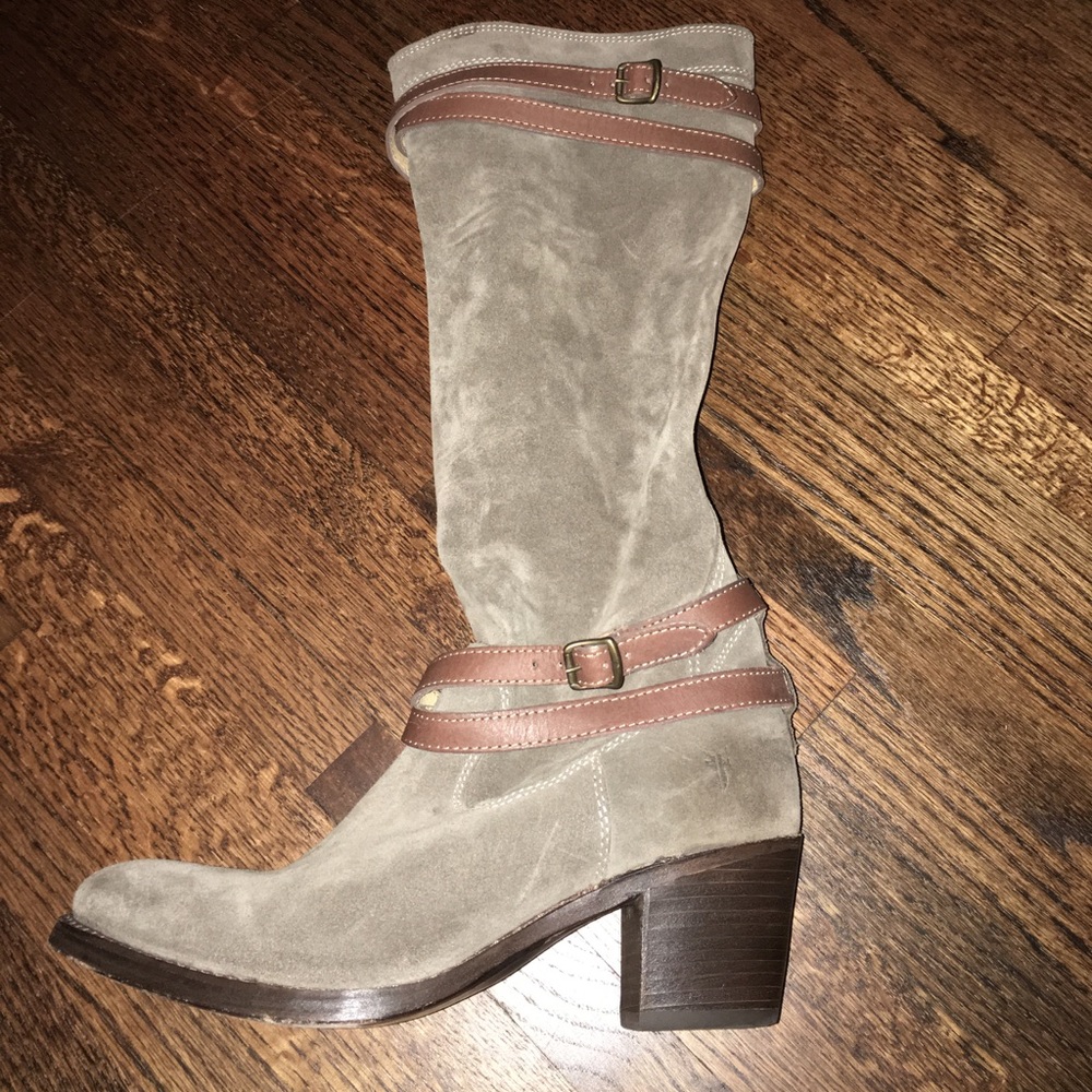 Frye suede boots size 8