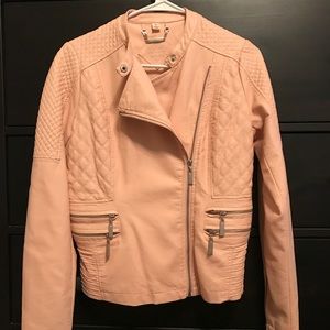 Light Pink Moto Jacket