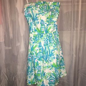 NWOT Strapless Lilly Pulitzer dress