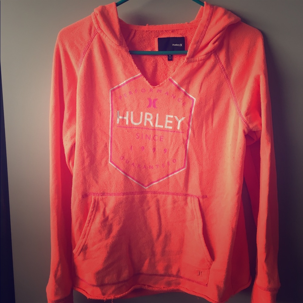 Bright Orange Hurley Sweatshirt