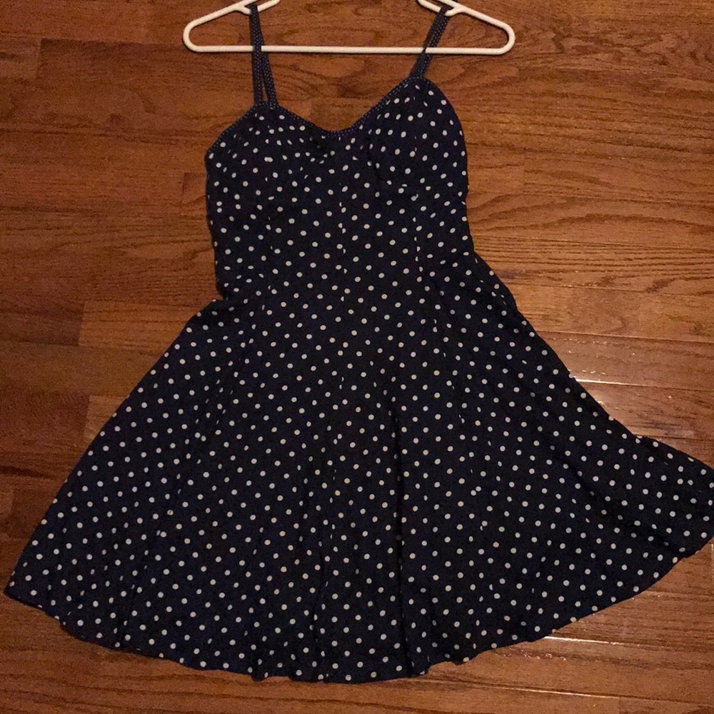 AMERICAN EAGLE NAVY AND CREAM DRESS