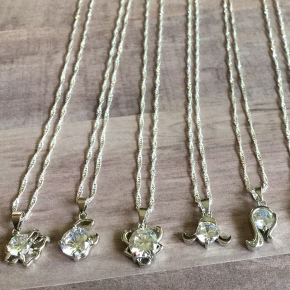 ✨Last 1✨Leo Zodiac Crystal Sterling Necklace! - Picture 6 of 9